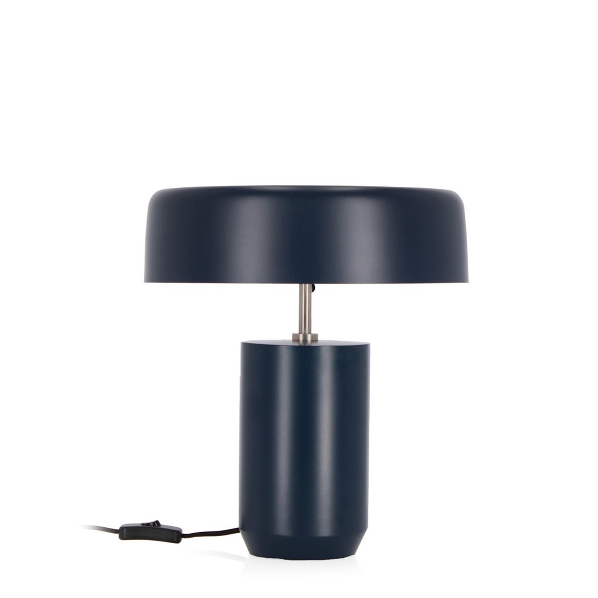 Lampada da tavolo scrivania stile vintage in metallo blu Bizzotto Kaithal