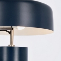 Lampada da tavolo scrivania stile vintage in metallo blu Bizzotto Kaithal Saldi