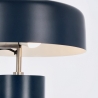 Lampada da tavolo scrivania stile vintage in metallo blu Bizzotto Kaithal Saldi