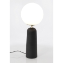 Lampada da tavolo design moderno paralume tondo in vetro opaco Delphine  Caratteristiche