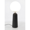 Lampada da tavolo design moderno paralume tondo in vetro opaco Delphine  Caratteristiche