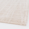 Tappeto per salotto moderno rettangolare beige crema 200x290cm Tania Vendita