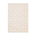 Tappeto rettangolare 160x230 per salotto con fantasia a cerchi Zina Promozione