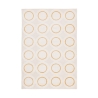 Tappeto rettangolare 160x230 per salotto con fantasia a cerchi Zina Promozione