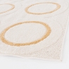 Tappeto rettangolare 160x230 per salotto con fantasia a cerchi Zina Offerta