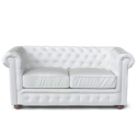 Divano in Similpelle 2 posti Capitonné Chesterfield Design Costo
