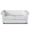 Divano in Similpelle 2 posti Capitonné Chesterfield Design Costo