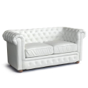 Divano in Similpelle 2 posti Capitonné Chesterfield Design Acquisto