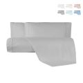 Parure copripiumino per letto matrimoniale con federa in cotone Toronto Promozione