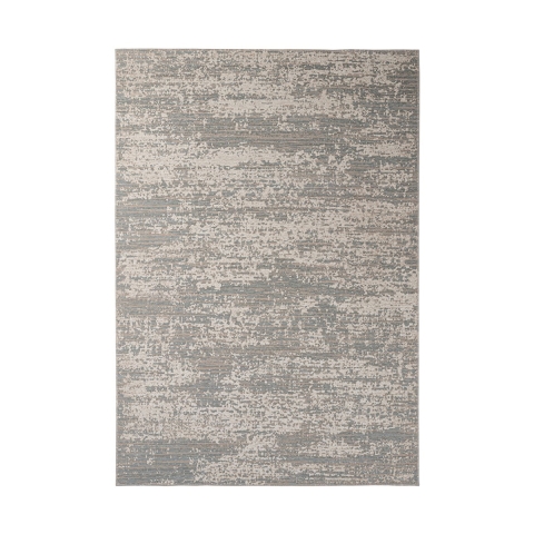 Tappeto moderno da salotto 160x230 in poliestere azzurro crema Silva Promozione