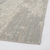 Tappeto moderno da salotto 160x230 in poliestere azzurro crema Silva Vendita