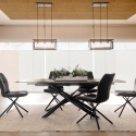 Tappeto da salotto cucina 200x290cm beige in viscosa e lana Arena Saldi