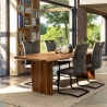 Tappeto da salotto cucina 200x290cm beige in viscosa e lana Arena Sconti