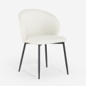 Sedia moderna per sala da pranzo e cucina in tessuto di design Kadim Scelta