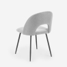 Sedia elegante imbottita in tessuto per soggiorno sala da pranzo Sarwa Vendita