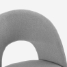 Sedia elegante imbottita in tessuto per soggiorno sala da pranzo Sarwa Stock