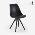 Sedia moderna per sala da pranzo e cucina stile nordico Dorva Promozione
