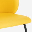 Sedia imbottita elegante in tessuto per cucina e sala da pranzo Kasva Costo