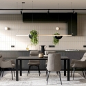 Tappeto rettangolare da salotto moderno 155x230cm grigio Bizzotto Suri Saldi