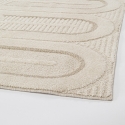 Tappeto per salotto camera da letto 160x230 moderno crema grigio Zina Vendita