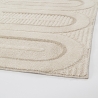 Tappeto per salotto camera da letto 160x230 moderno crema grigio Zina Vendita