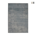 Tappeto da salotto moderno 160x230cm blue beige in viscosa lana Arena Promozione