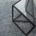 Tappeto da salotto moderno 160x230cm blue beige in viscosa lana Arena Offerta