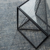 Tappeto da salotto moderno 160x230cm blue beige in viscosa lana Arena Offerta