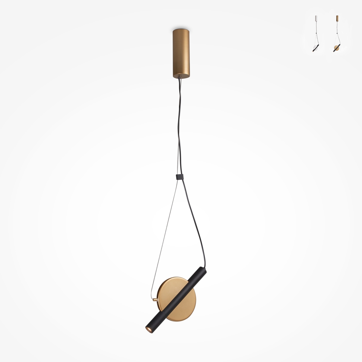 Lampada a sospensione LED moderna con faretto regolabile Maytoni Enigma