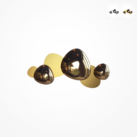 Applique LED design contemporaneo in metallo opaco e lucido Jack-Stone Promozione