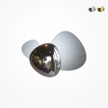 Lampada a muro LED applique moderna in metallo opaco e lucido Jack-Stone Promozione