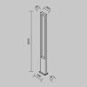 Lampione LED paletto per esterno 200x20cm design minimal Maytoni Bonn Scelta