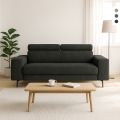 Divano 3 posti design moderno con poggiatesta regolabile Rouna Promozione