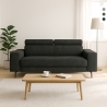 Divano 3 posti design moderno con poggiatesta regolabile Rouna Promozione