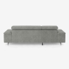 Divano letto estraibile 3 posti con penisola contenitore sinistra Vika Stock