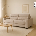 Divano letto 2 posti estraibile moderno 274x97cm Rali Promozione