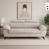 Divano 3 posti moderno di design con poggiatesta regolabile Kira Promozione