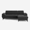Divano letto con penisola contenitore destra poggiatesta regolabile Zuna Stock
