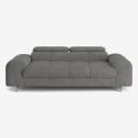 Divano 3 posti di design moderno con poggiatesta regolabile Felon Offerta