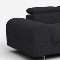 Divano 3 posti di design moderno con poggiatesta regolabile Felon Acquisto