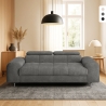 Divano 3 posti di design moderno con poggiatesta regolabile Felon Promozione