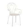 Sedia da giardino esterno impilabile stile shabby chic Bizzotto Etienne 
