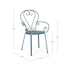 Sedia da giardino esterno impilabile stile shabby chic Bizzotto Etienne 