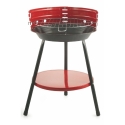 Barbecue a carbonella rotondo in acciaio con griglia regolabile Brava Sconti