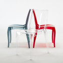 Sedie cucina e bar trasparenti policarbonato impilabile Cristal Light Grand Soleil Design