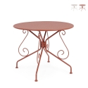 Tavolo rotondo 90cm da esterno giardino stile Bizzotto Etienne Promozione