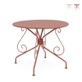 Tavolo rotondo 90cm da esterno giardino stile Bizzotto Etienne Promozione