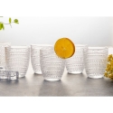 Set 6 bicchieri acqua in vetro decorato 325ml Roma Vendita