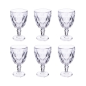 Set 6 calici 340 ml in vetro trasparente Elizabeth Promozione