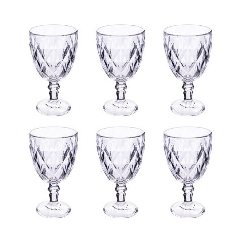 Set 6 calici 340 ml in vetro trasparente Elizabeth Promozione